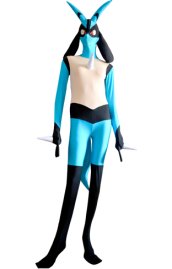 Lucario Costume | Black and Blue Spandex Lycra Zentai Costume