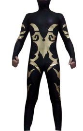 Masked Rider Chalice Gold Metallic and Black Matte Metallic Under Bodysuit