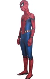 MCU Homecoming S-guy Puff Painted Costume with Fake Leather and Webshooters