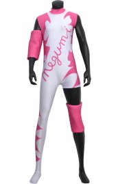 Megumi Kudo Printed Spandex Lycra Wrestling Outfit with Padding