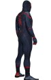 Miles Morales Civil War V2 Printed Spandex Lycra Bodysuit Sewn with Fake Leather