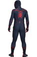 Miles Morales Civil War V2 Printed Spandex Lycra Bodysuit Sewn with Fake Leather