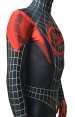 Miles Morales Into the Spider Verse Costume with Puff Painted Silver Lines