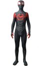 Miles Morales Into the Spider Verse Costume with Puff Painted Silver Lines