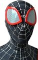 Miles Morales Into the Spider Verse Costume with Puff Painted Silver Lines