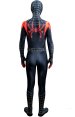 Miles Morales Into the Spider Verse Costume with Puff Painted Silver Lines