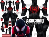 MILES MORALES - INTO THE SPIDER-VERSE Dye-Sub Spandex Lycra S-guy Costume