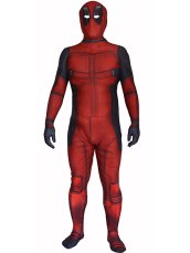 Movie Deadpool Printed Spandex Lycra Zentai Costume with 3D Muscle Shading