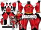 MR INCREDIBLE Printed Spandex Lycra Costume