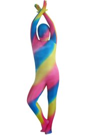 Multi-Color Rain Bow Kids Zentai Suit