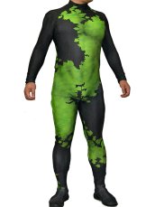 New 52 Poison Ivy Printed Spandex Lycra Zentai Costume with 3D Muscle Shading