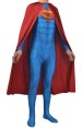 New 52 Superman Printed Spandex Lycra Costume with Cape