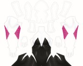 New Into Spider-verse Movie Gwen Printed Spandex Lycra Costume