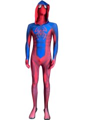 New Scarlet Spider No Moutth Printed Spandex Lycra Costume