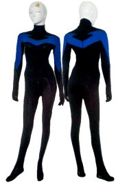 Nightwing Costume | Black and Royal Blue Spandex Lycra Catsuit