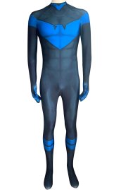 Nightwing Rebirth ver3 Printed Spandex Lycra Costume no Hood