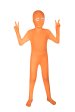 Orange Open Eyes Kids Zentai Suit
