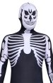 Original Skeleton Printed Black and White Spandex Lycra Costume