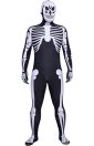 Original Skeleton Printed Black and White Spandex Lycra Costume