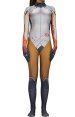 Overwatch Angela Ziegler Printed Shiny Spandex Lycra Zentai Costume with 3D Muscle Shading