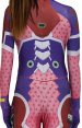 Overwatch D VA Pink Rabbit Custom Pattern Printed Spandex Lycra Costume