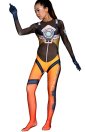 Overwatch Tracer Printed Spandex Lycra Costume with 3D Muscle Shading