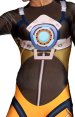 Overwatch Tracer Printed Spandex Lycra Costume with 3D Muscle Shading