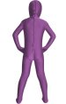Pale Purple Spandex Lycra Kids Zentai Suit