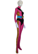 Pink and Black Skull Pattern Super Hero Costume