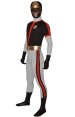 Power Ranger Costume | Black and Red Spandex Lycra Zentai