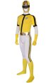Power Ranger Costume | Yellow and Black Spandex Lycra Zentai