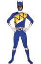 Power Ranger Costume | Yellow and Blue Spandex Lycra Zentai