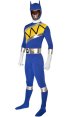 Power Ranger Costume | Yellow and Blue Spandex Lycra Zentai