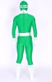 Power Ranger! Green And White Lycra Spandex Zentai Suits