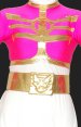Power Ranger Megaforce | Fuchsia and White Lycra Zentai Suit