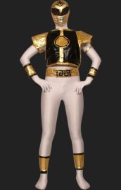 Power Ranger- Mighty Morphin Black and White Catsuit