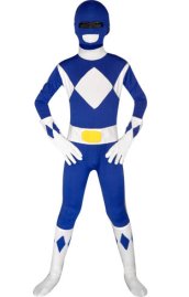Power Ranger Mighty Morphin Blue Kids Zentai Suit