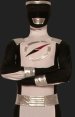 Power Ranger-Operation Overdrive Black and White Lycra Zentai Suit