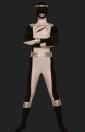 Power Ranger-Operation Overdrive Black and White Lycra Zentai Suit