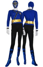 Power Ranger- Samurai Megazord Blue and Black Spandex Lycra Catsuit 2