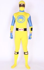 Power Ranger! Yellow And Blue Lycra Spandex Zentai Suits