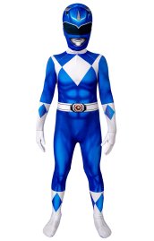 Power Rangers Billy Blue Ranger Printed Costume for Kid