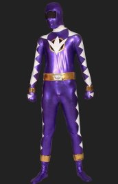 Power Rangers Dino Thunder | Purple and White Zentai Suits