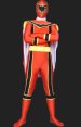 Power Rangers- Mystic Force-Red and Yellow Lycra Full Body Catsuit