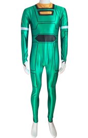 Power Rangers Turbo Ranger Green Satin Costume