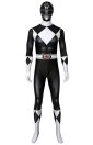 Power Rangers Zack Black Ranger Printed Spandex Lycra Costume