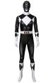 Power Rangers Zack Black Ranger Printed Spandex Lycra Costume