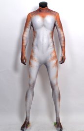 Predator Girl Printed Spandex Lycra Costume with Muscle Shadings