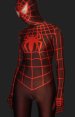 Red and Black Spandex Lycra Full Body S-guy Costume