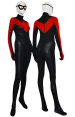 Red Nightwing Costume | Black and Red Spandex Lycra Catsuit 2